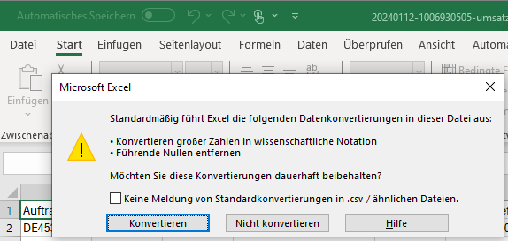 Falsches Datum nach Einfügen mittels Copy & Paste